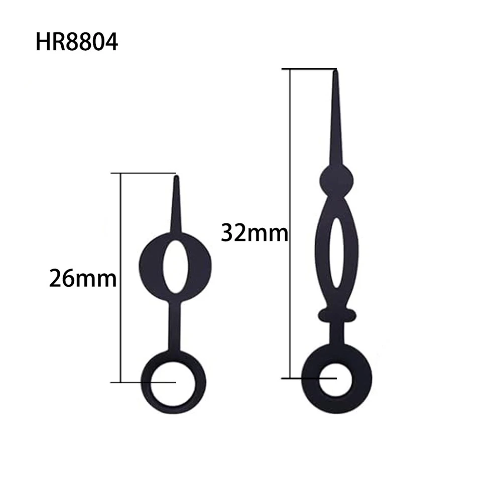 کلاک ہینڈ HR8804 بلیک آور اینڈ منٹ